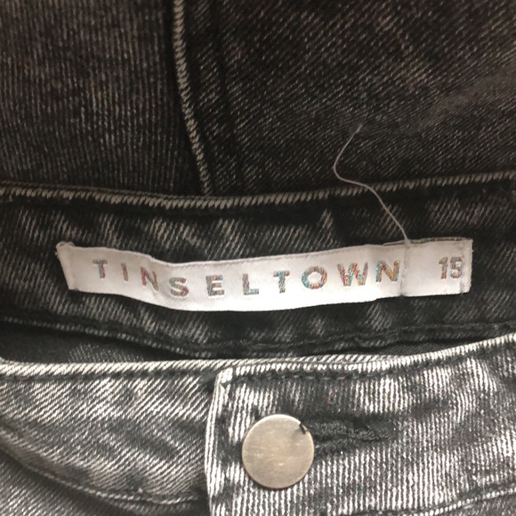 NWOT Tinseltown faded black cutoff denim shorts - Picture 7 of 11